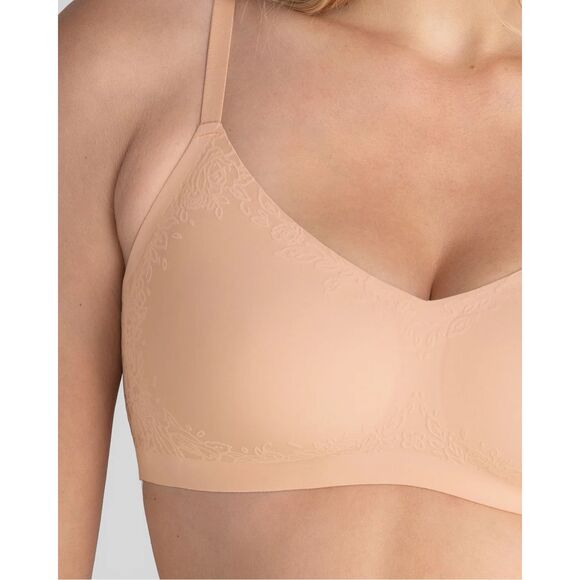 Honeylove Other - Honeylove Silhouette Roses Bra Women Size 44DD / 44F 3X Floral Wireless Seamless